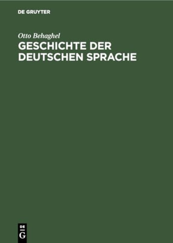 Geschichte der deutschen Sprache