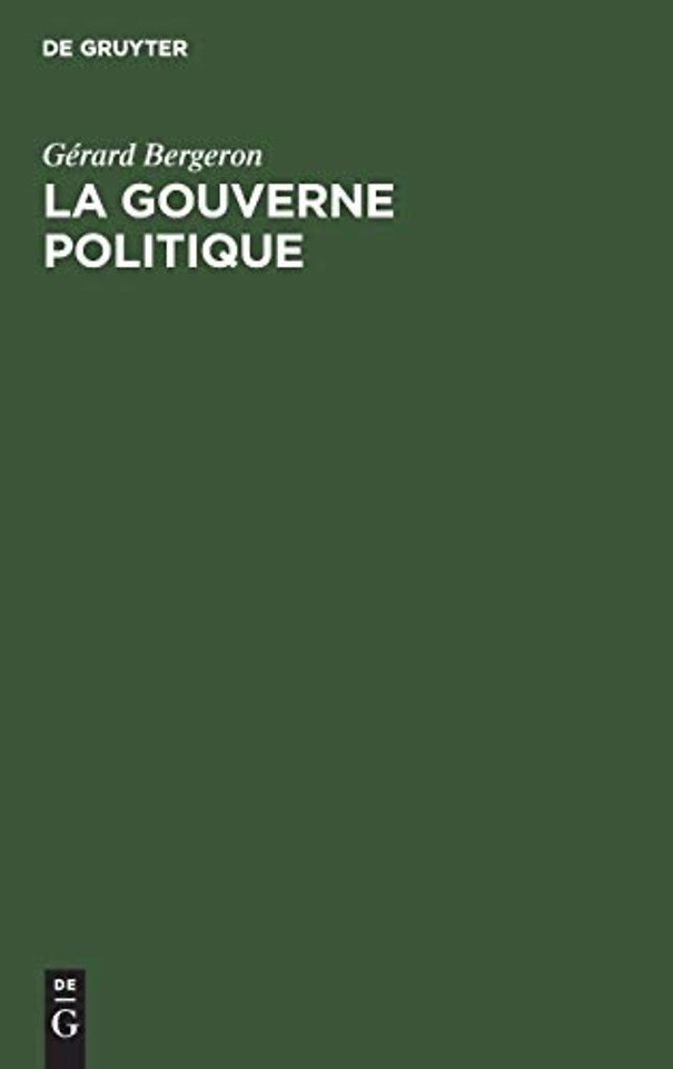 La gouverne politique
