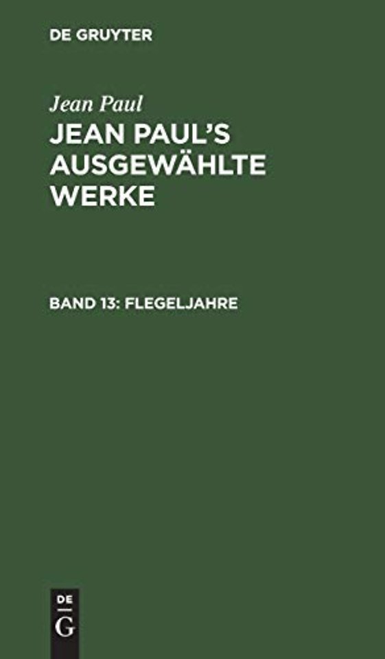 Flegeljahre – Erstes [und zweites] Bändchen