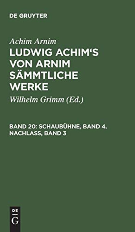 Schaubühne, Band 4. Nachlass, Band 3
