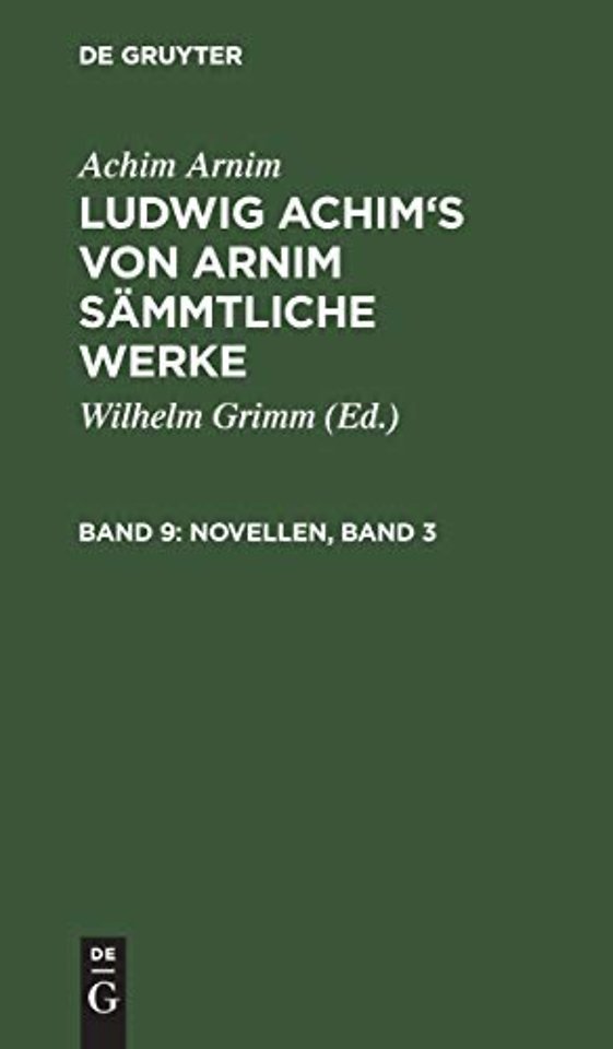 Novellen, Band 3