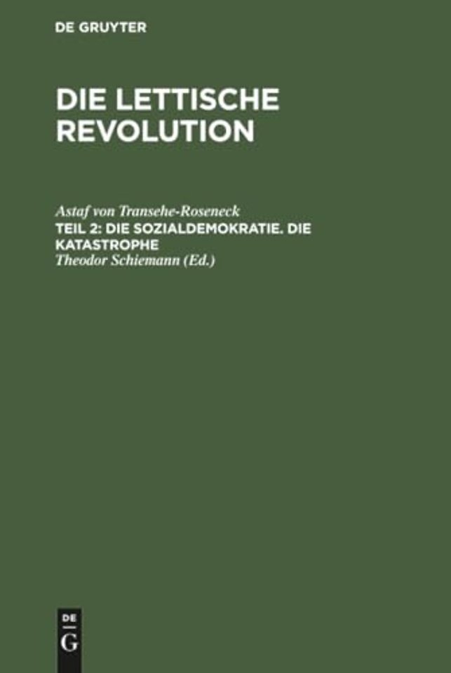 Die Sozialdemokratie. Die Katastrophe