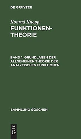 Grundlagen der allgemeinen Theorie der analytischen Funktionen