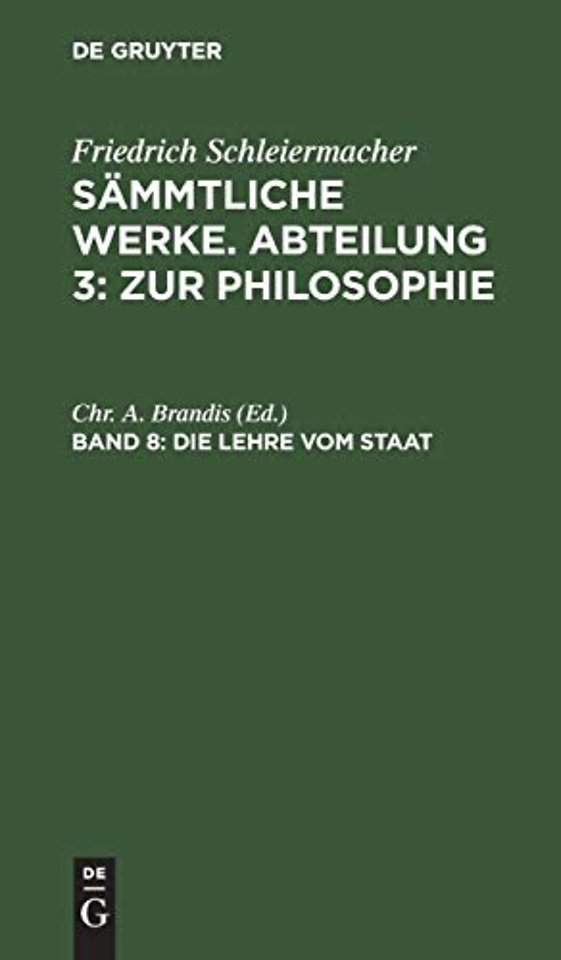 Die Lehre vom Staat