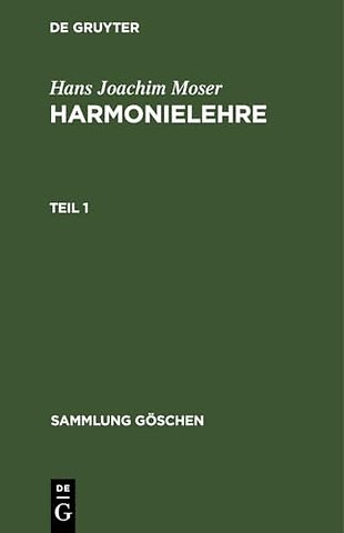 Harmonielehre. Teil 1