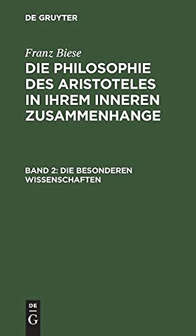 Die besonderen Wissenschaften