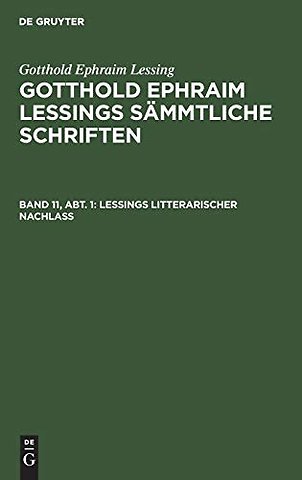 Lessings Litterarischer Nachlaβ