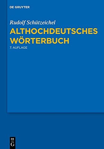 Althochdeutsches Worterbuch