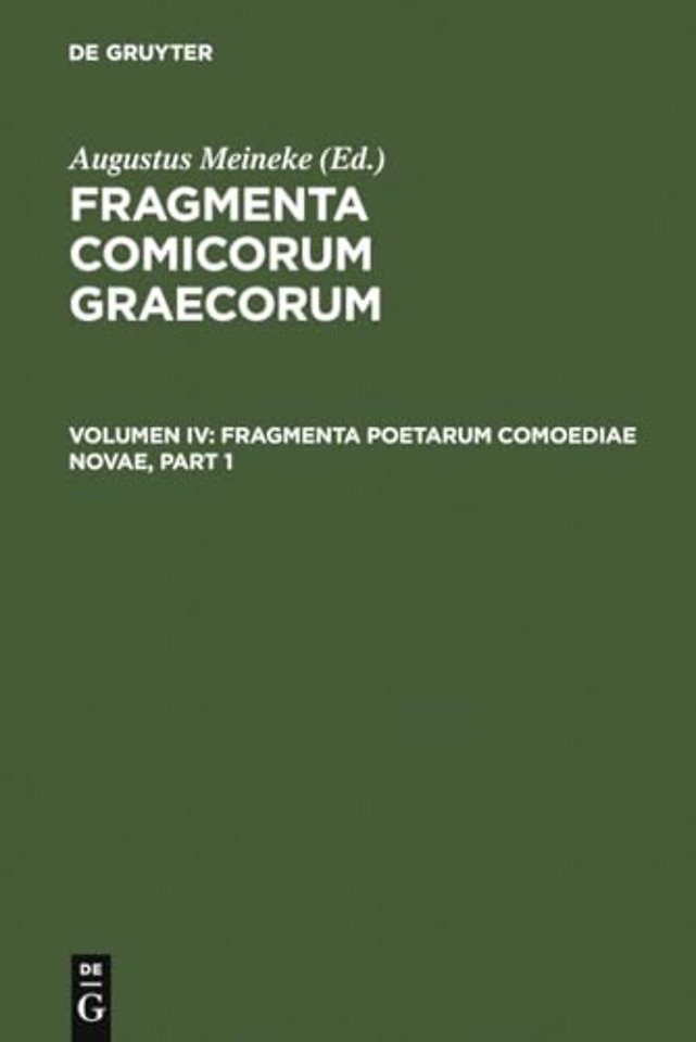 Fragmenta poetarum comoediae novae