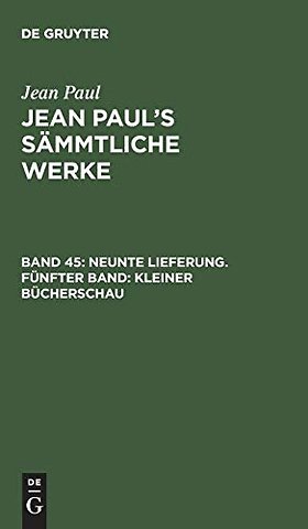 Neunte Lieferung. Fünfter Band: Kleiner Büchersc – Zweiter Theil