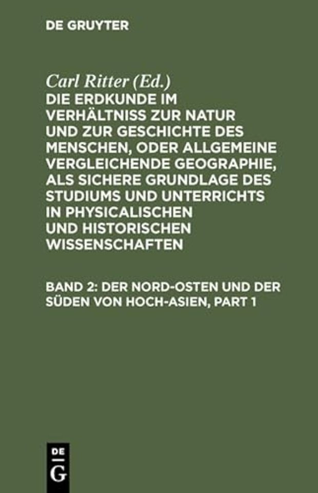 Der Nord–Osten und der Süden von Hoch–Asien