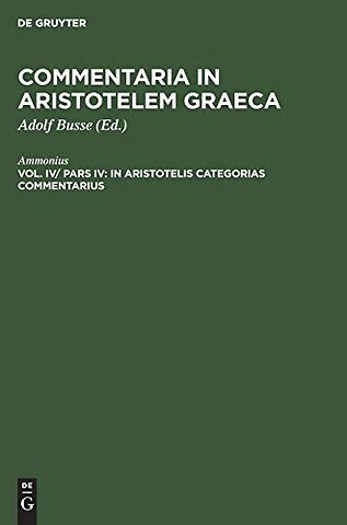 In Aristotelis Categorias commentarius
