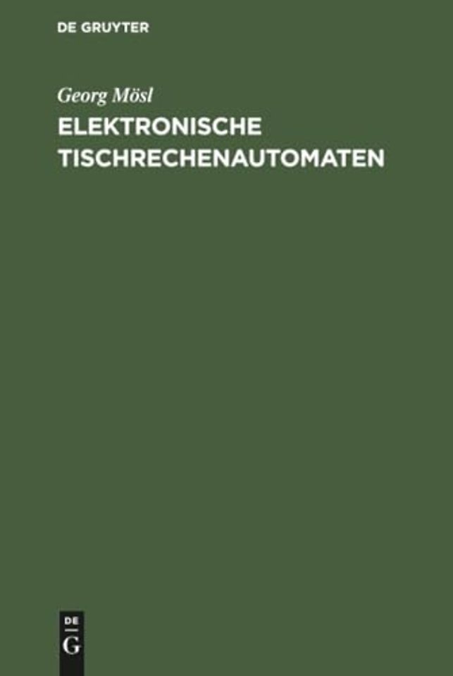Elektronische Tischrechenautomaten