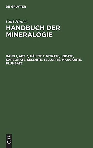 Nitrate, Jodate, Karbonate, Selenite, Tellurite, Manganite, Plumbate