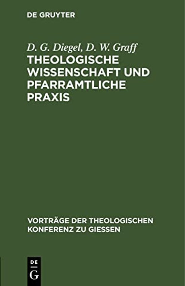 Theologische Wissenschaft und pfarramtliche Prax – Der heutige Stand alttestamentlichen Wissenschaft