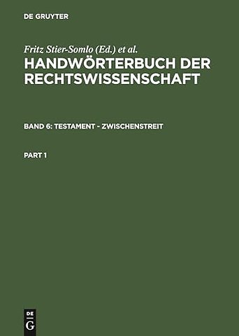 Testament – Zwischenstreit – Abkürzungen, Mitarbeiterverzeichnis, Sachregister