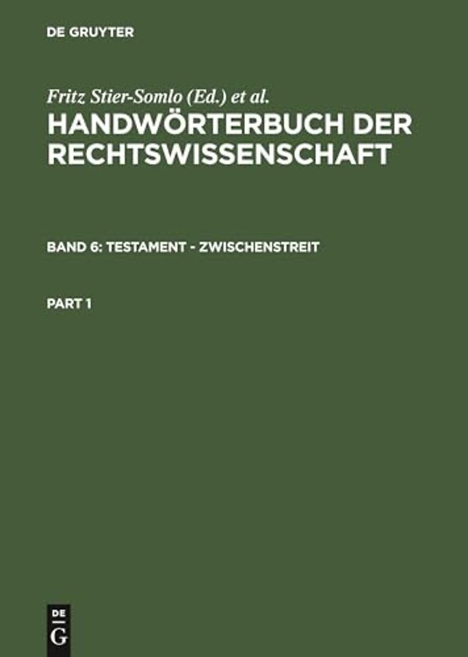 Testament – Zwischenstreit – Abkürzungen, Mitarbeiterverzeichnis, Sachregister