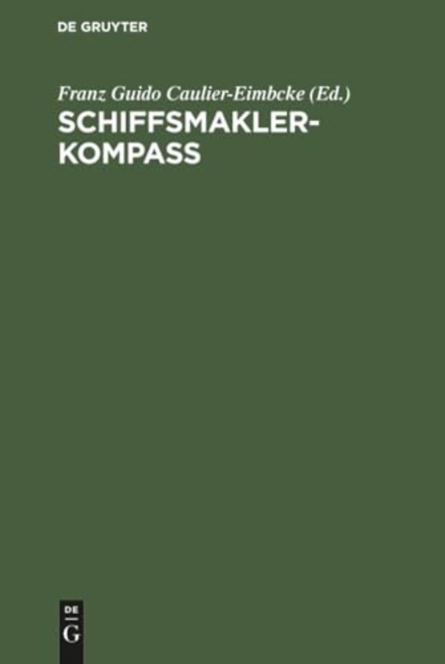 Schiffsmakler–Kompass