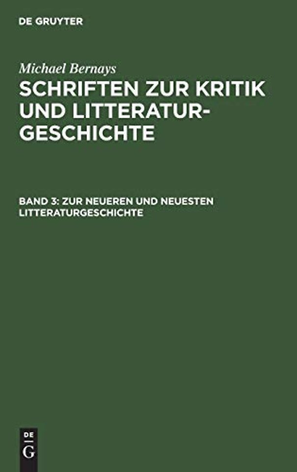 Zur Neueren Und Neuesten Litteraturgeschichte