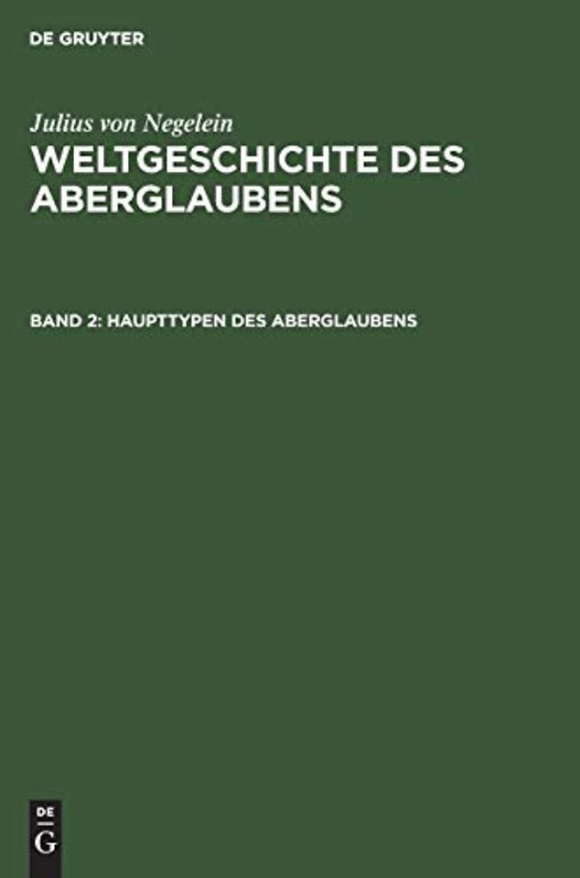 Haupttypen des Aberglaubens