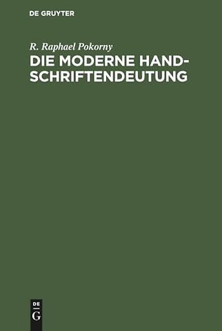Die moderne Handschriftendeutung