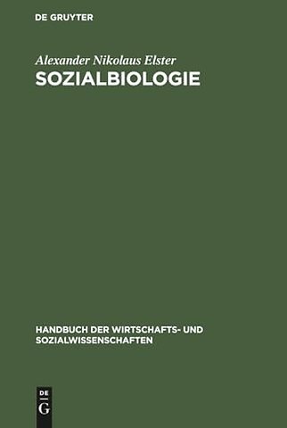 Sozialbiologie – Bevölkerungswissenschaft und Gesellschaftshygiene