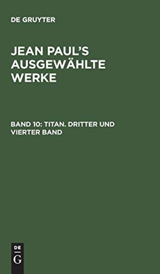 Titan. Dritter und vierter Band