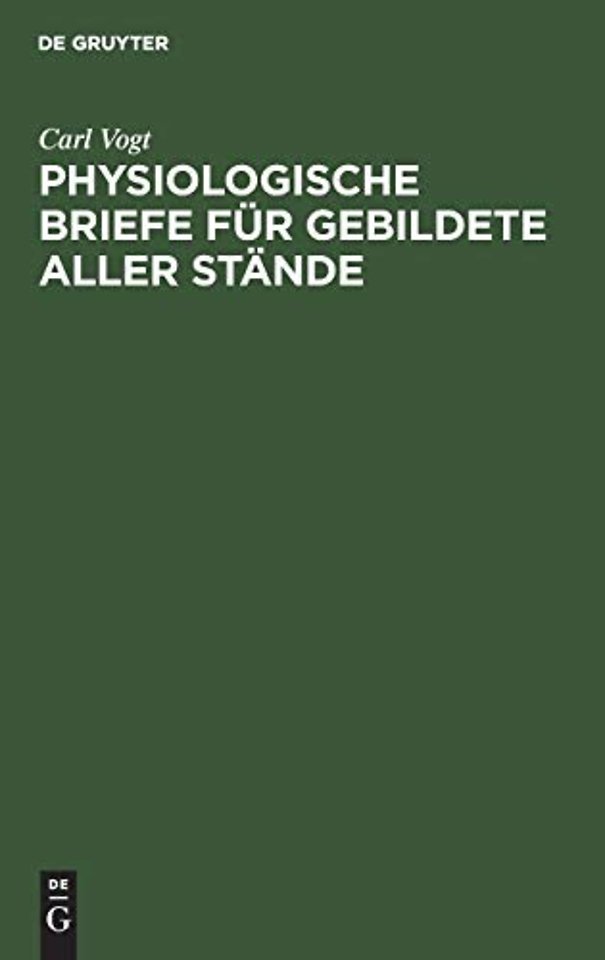 Physiologische Briefe für Gebildete aller Stände