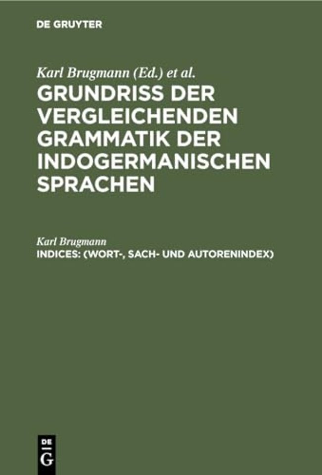 (Wort–, Sach– und Autorenindex)