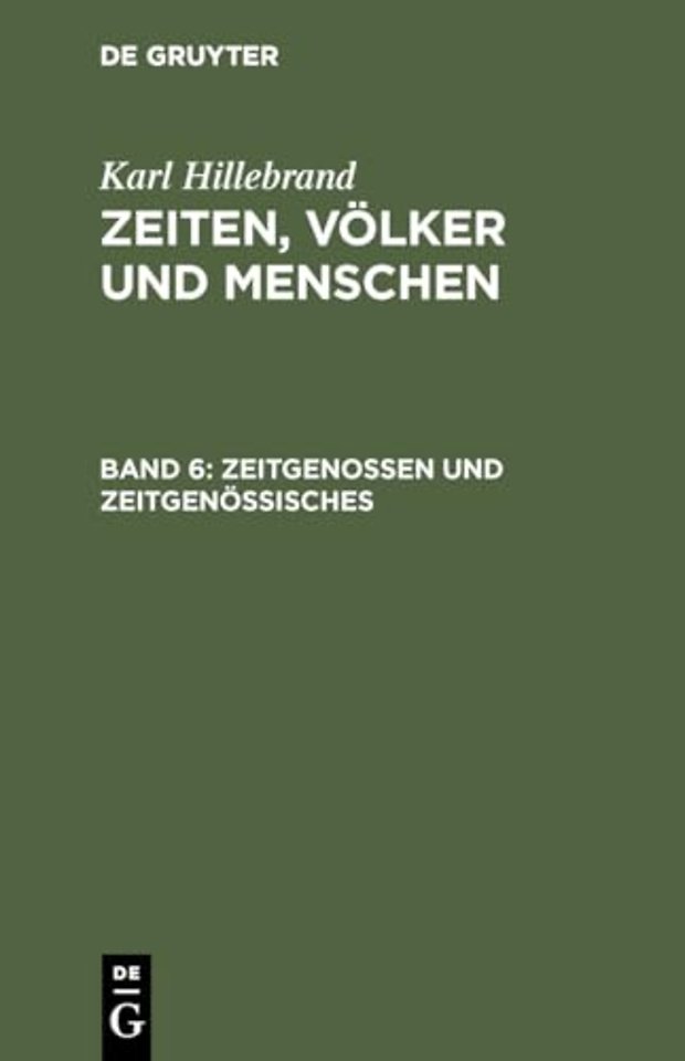 Zeitgenossen und Zeitgenössisches