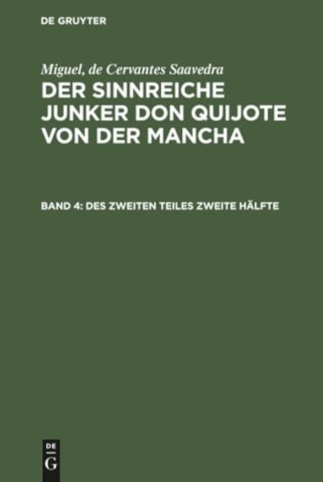 Des Zweiten Teiles Zweite Halfte