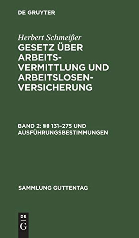 §§ 131-275 Und Ausfuhrungsbestimmungen