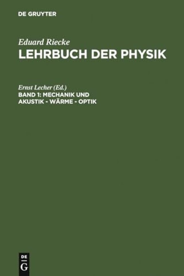 Mechanik und Akustik – Wärme – Optik