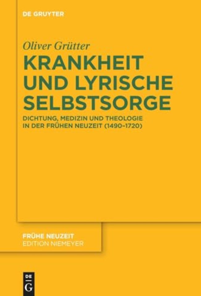 Krankheit und lyrische Selbstsorge