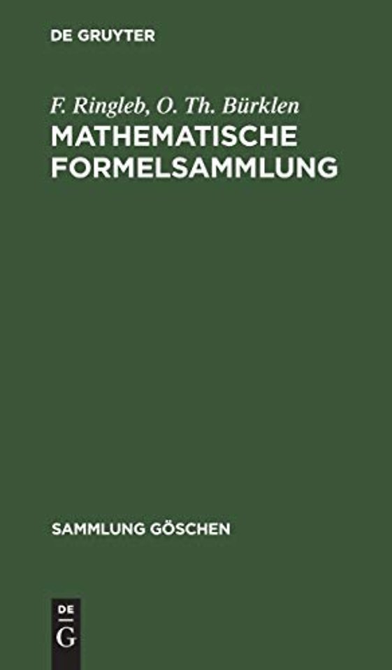 Mathematische Formelsammlung