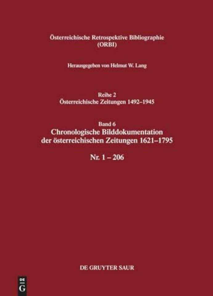 Chronologische Bilddokumentation der österreichi – Nr. 1–206