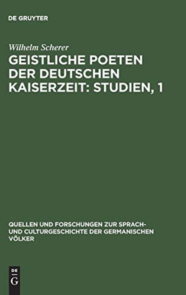 Geistliche Poeten der deutschen Kaiserzeit: Stud – Zu Genesis und Exodus