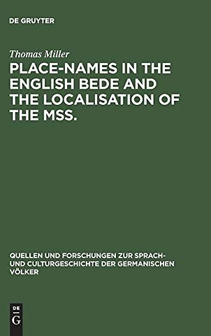 Place–names in the English Bede and the localisation of the mss.