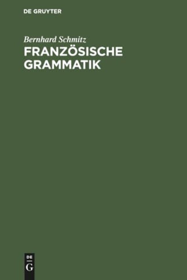 Franzosische Grammatik