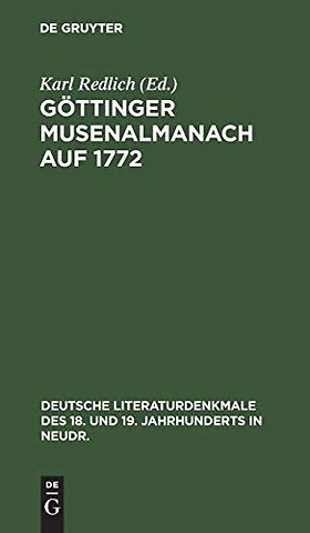 Göttinger Musenalmanach auf 1772