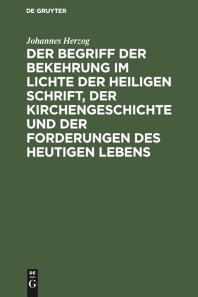Der Begriff der Bekehrung im Lichte der heiligen – Eine Untersuchung