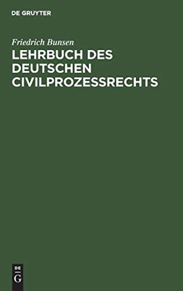 Lehrbuch des deutschen Civilprozeβrechts