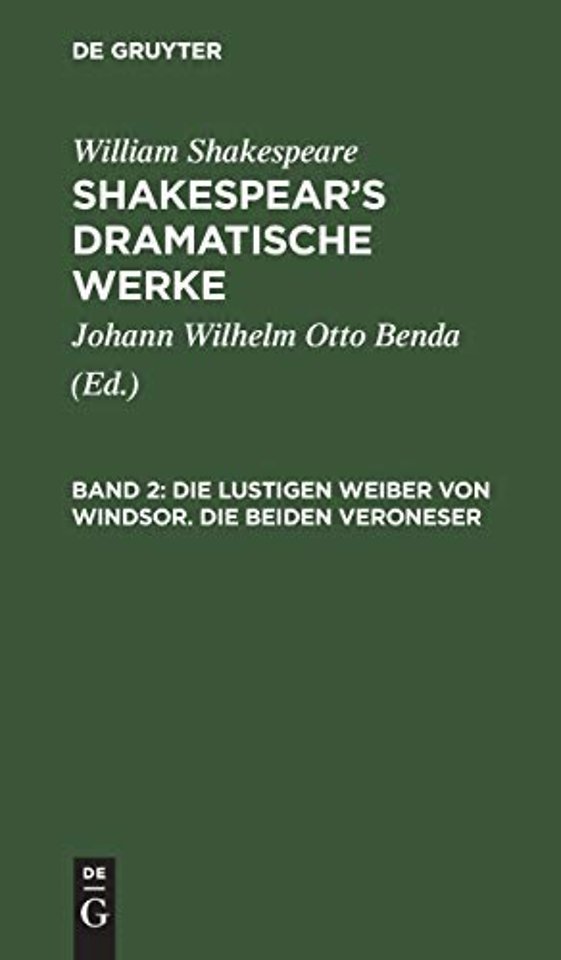 Die lustigen Weiber von Windsor. Die beiden Veroneser