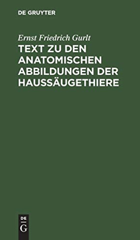 Text zu den anatomischen Abbildungen der Haussäu – [Textbd.]