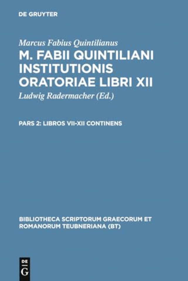 Libros VII–XII continens