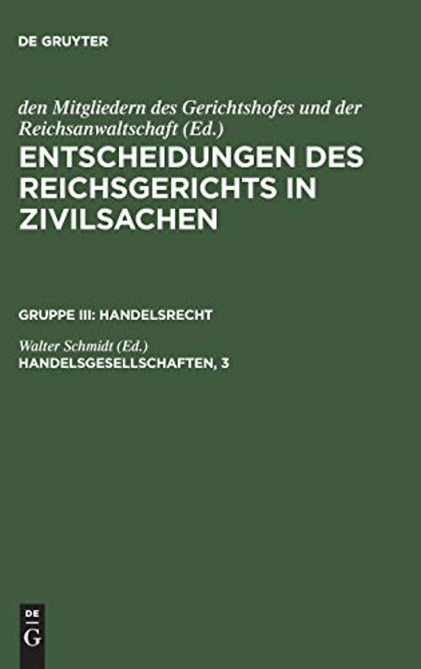 Handelsgesellschaften, 3 – Offene Handelsgesellschaft und Kommanditgesellschaft