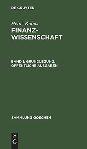 Grundlegung, öffentliche Ausgaben