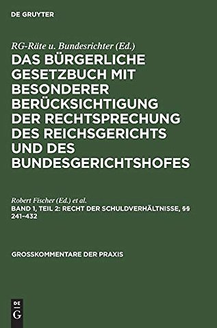 Recht der Schuldverhältnisse, §§ 241–432
