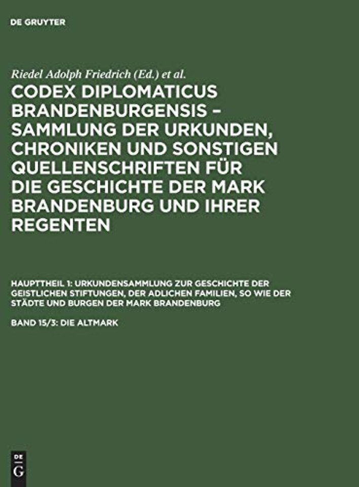 Die Altmark – (Fortsetzung des vierzehnten Bandes)