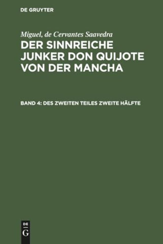 Des Zweiten Teiles Zweite Halfte